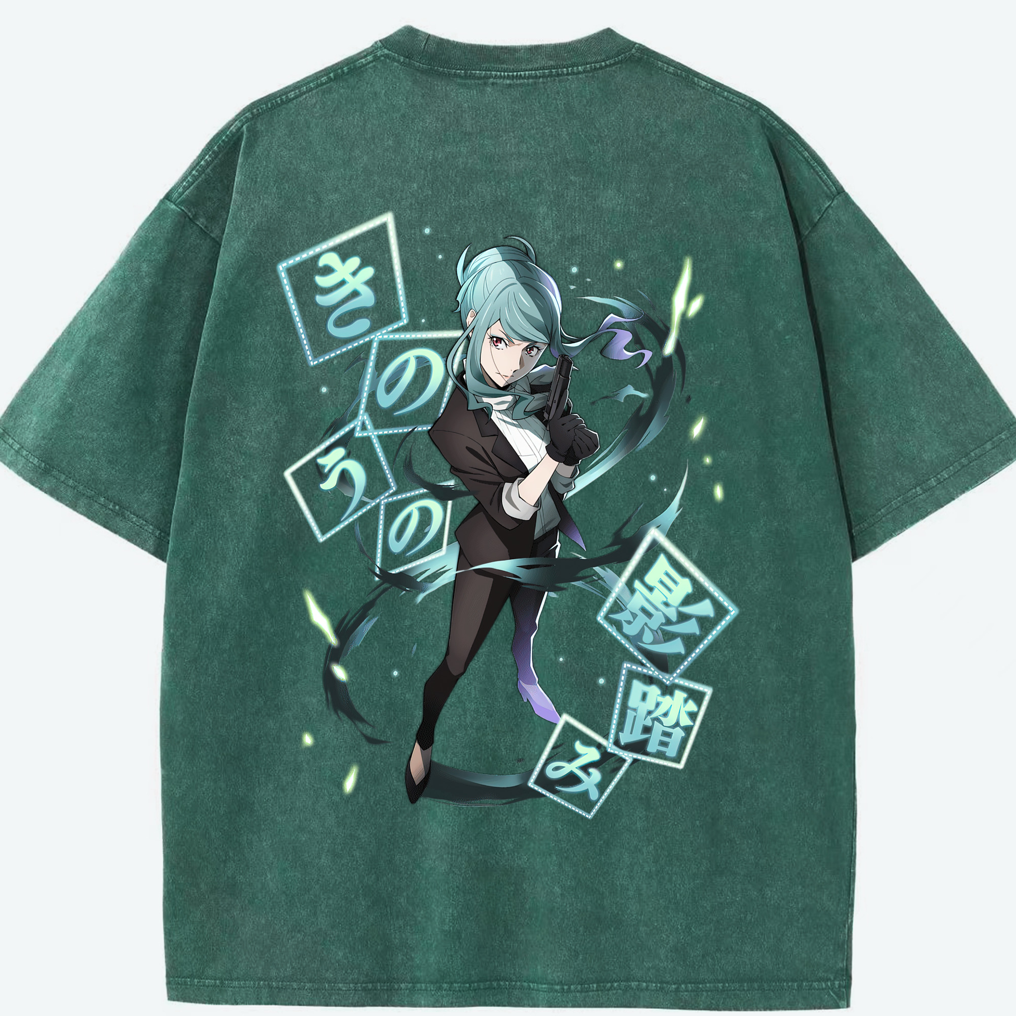 （画像用） 文豪ストレイドッグス Bungo Stray Dogs 綿100% ヴィンテージ風 半袖Tシャツ（背面プリント）